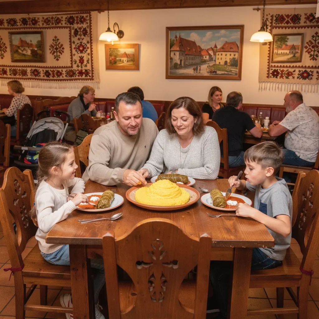 Grup de familii la un picnic într-un parc, cu facilități adaptate nevoilor speciale.